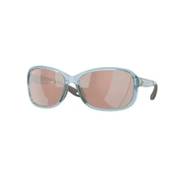 Seadrift Woman Polarized Sunglasses Translucent Silt Blue Copper Silver Mirror 580P/CAT3 Women