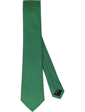 Corbata de seda Premium con estampado hermesiano - Pertegaz - FashionsVida