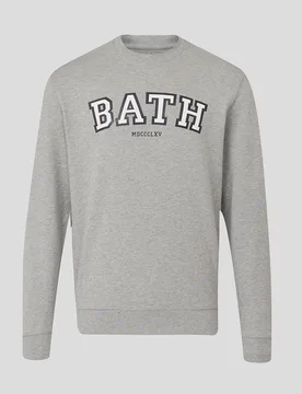 Bath Rugby Unisex Varsity Crew Sweatshirt - Heather Grey HEATHER GREY XL unisex - Castore - FashionsVida
