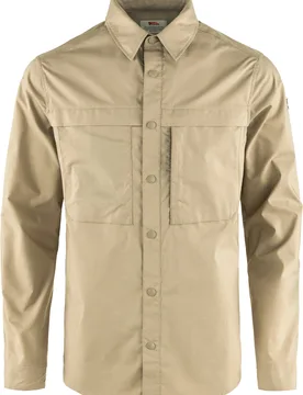 Chemise en G-1000® Air Stretch - Abisko Trail Shirt LS M Fossil en Coton - Taille S - Beige - Fjall Raven - FashionsVida