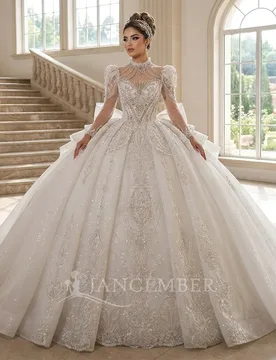 Gorgeous Women's Wedding Dresses For Women Customized Long Sleeves Princess Custom Made Gowns Ball vestido de novia XS079 - Aliexpress - FashionsVida