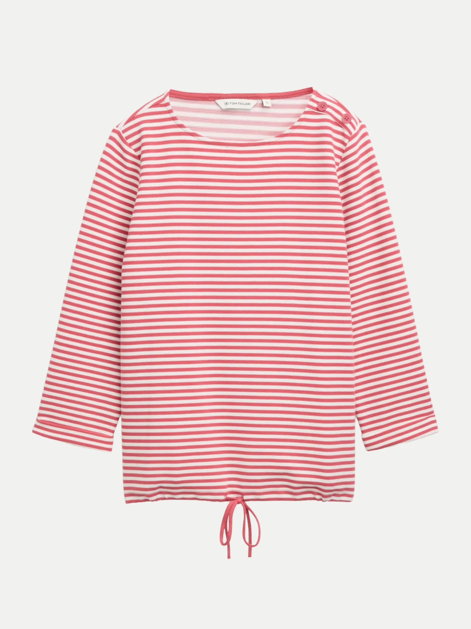 Langarmshirt mit Knopf-Details Rosa M - Tom Tailor Casual - FashionsVida