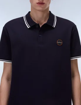 Polo de piqué de hombre Macas de manga corta - Napapijri - FashionsVida
