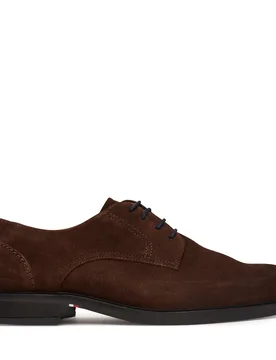 Halbschuhe Corporate Dressy Suede Shoe FM0FM05969 Dunkelbraun 46 male - Tommy hilfiger - FashionsVida
