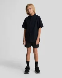 Kids Plain Swim Shorts in Jet Black