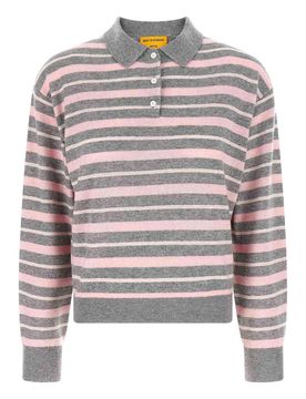 Clloegiate Stripe Polo Sweater