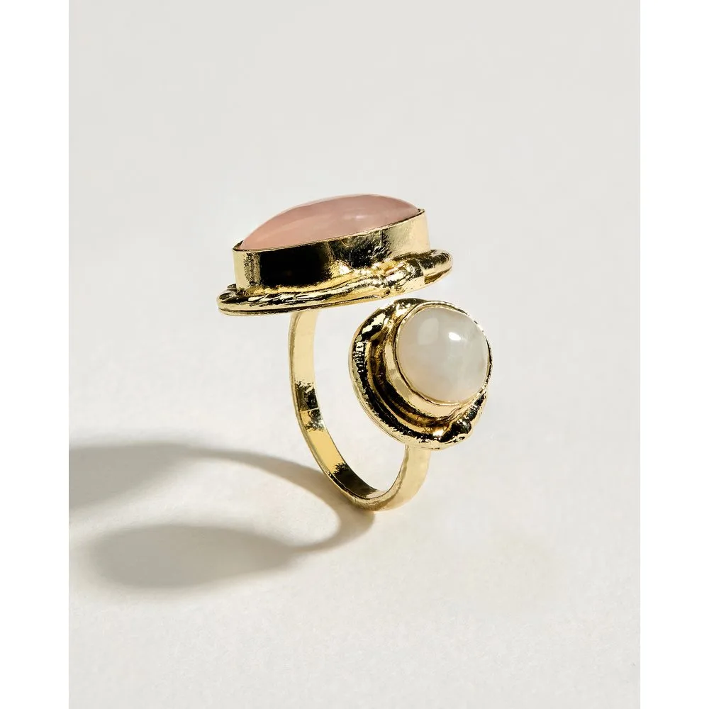 Anillo con detalle de piedras de mujer - Southern Cotton - FashionsVida