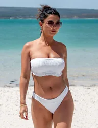 Free Spirit Frill Waist Bikini Bottoms White female