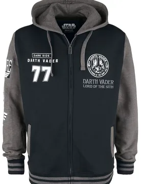 Disney Kapuzenjacke - Darth Vader - S bis XXL - für Männer - Größe M - schwarz/dunkelgrau - Lizenzierter Fanartikel - Männer - male - Star Wars - FashionsVida