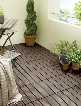 Klick-Gartenfliesen braun 8er-Set - Gainsborough - FashionsVida