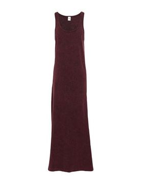 Maxi-Kleid Damen Bordeaux L Damen