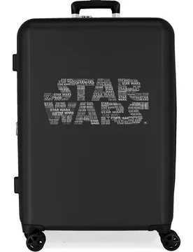 Maleta mediana de niño Tie Fighter expandible con capacidad de 80L en negro - Personajes - FashionsVida