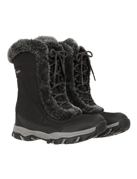 Ohio Womens Snow Boots - Black - Black - Size: 4 - Mountain Warehouse - FashionsVida