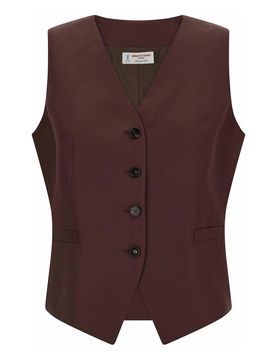 Gilet In Viscosa E Lino
