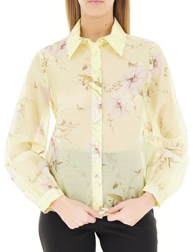 Camicia velata GIALLO LIMONE XL