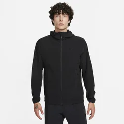 Hooded Men Jackets - Black - Size M - Cotton Woven - Black - Size: Medium
