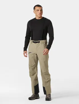 Men’s Verglas Backcountry Ski Shell Trousers Beige XL - Pebble Beige - Male - Helly Hansen - FashionsVida