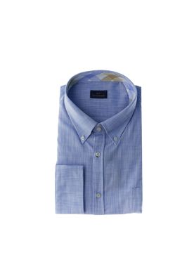 Camicia maniche lunghe AZZURRO OXFORD 41