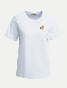 Regular-Fit T-Shirt mit Print Weiß M