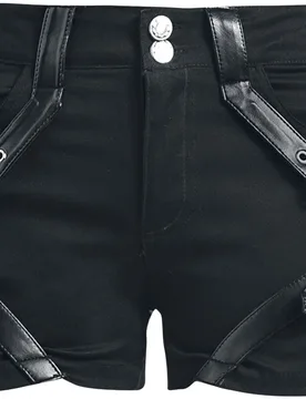Hotpant - Cara Shorts - 27 bis 30 - für Damen - Größe 28 - schwarz - Frauen - female - Chemical Black - FashionsVida