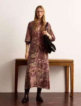 Vestido manga francesa cachemires - Lloyd's - FashionsVida