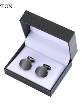 Lepton Low-key Luxury Men's Stone Cufflinks Classic Cat Eye Tuxedo Formal Shirt Wedding Business Accessory - Aliexpress - FashionsVida