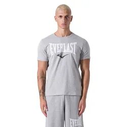 T-shirt à Manches Courtes Fitted Logo Grey Melange M