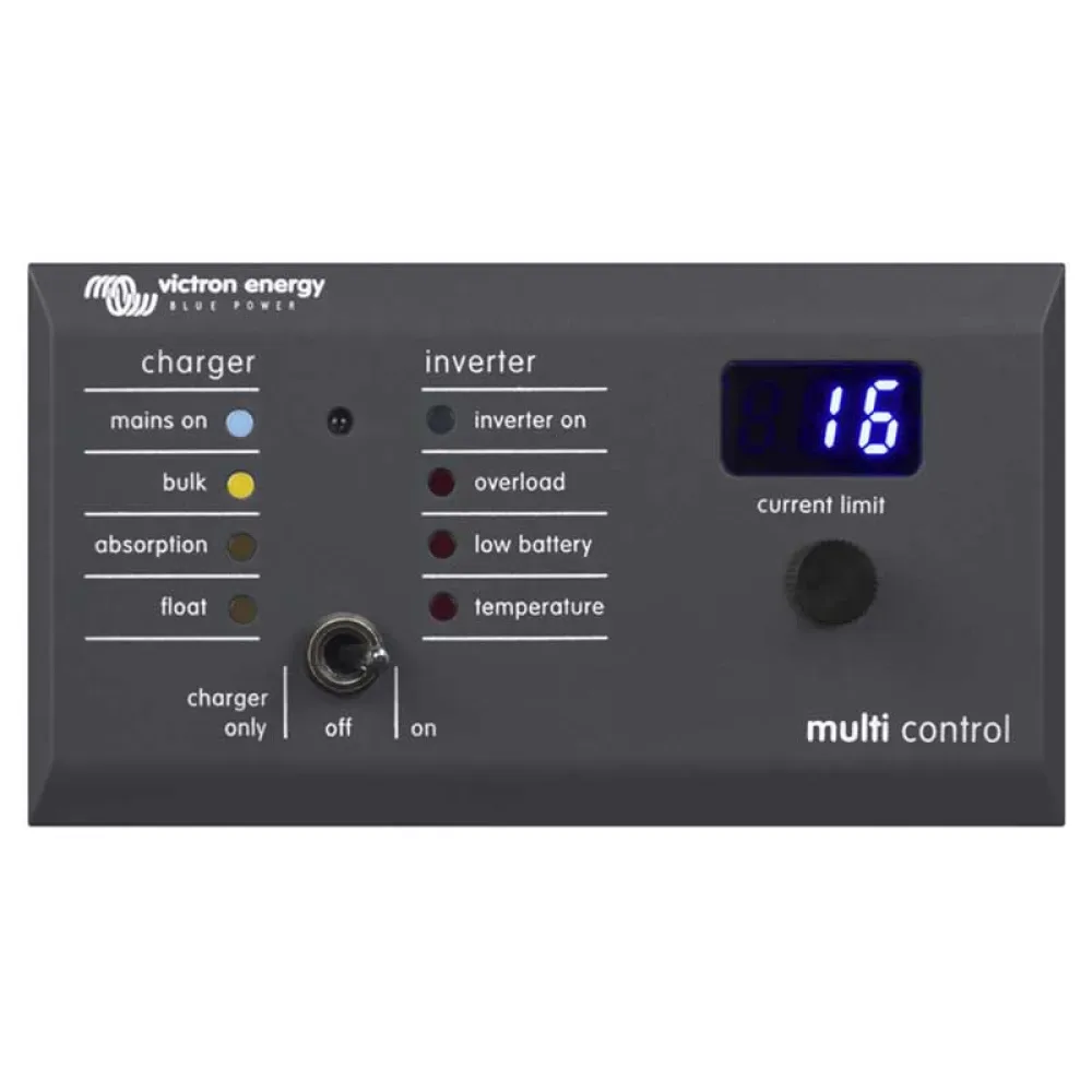 Gx Digital Multi 200/remote Panel 200a Black One Size unisex - Victron energy - FashionsVida