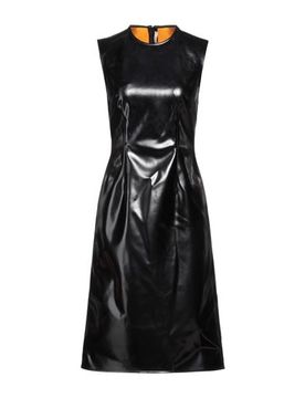 Midi-Kleid Damen Schwarz 36 Damen