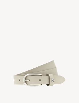 Cintura di pelle beige - 75