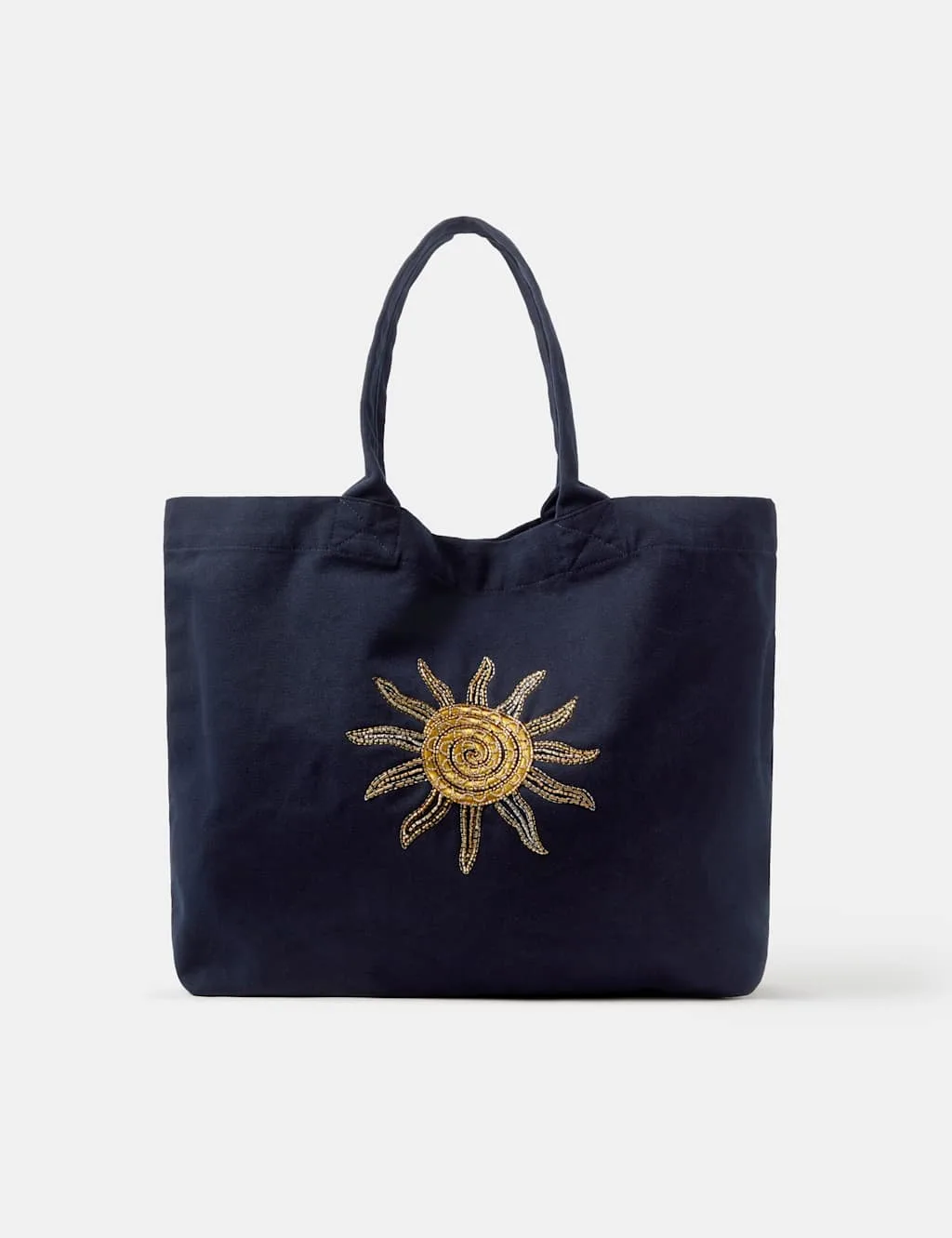 Pure Cotton Tote Bag Navy female - Accessorize - FashionsVida
