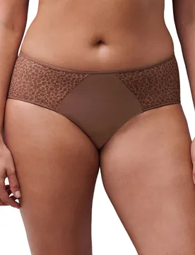 Womens Norah Hipster Shorty - Brown Polyamide - Size Large - Chantelle - FashionsVida