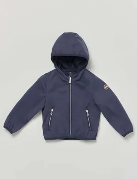 Giubbino Originals blu in softshell elasticizzato con cappuccio - Colmar - FashionsVida