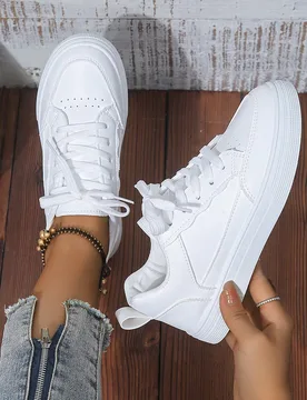 Zapatos deportivos casuales para mujer de otoño/invierno, zapatos deportivos para mujer, zapatos planos para exteriores para mujer, zapatillas para m - Shein - FashionsVida