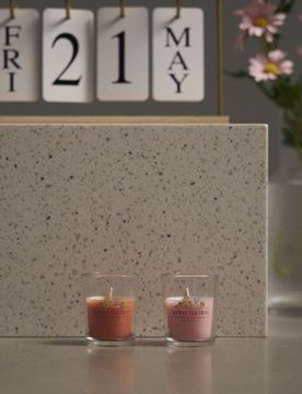 Candele profumate Spring Garden, confezione da 2 pezzi - rosa pastello