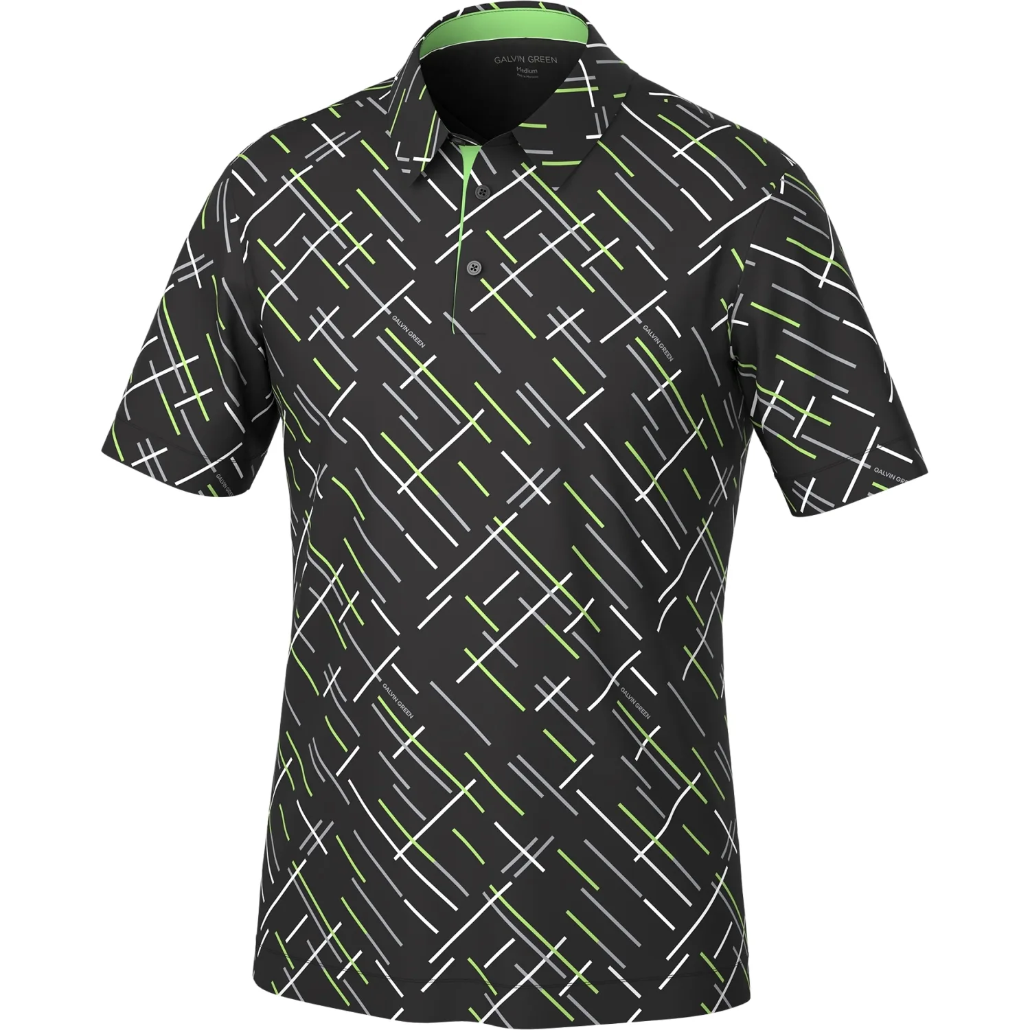 Polo Mathias, schwarz/grün l - Galvin Green - FashionsVida