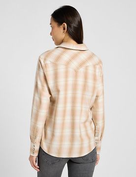 Regular Western Shirt Khaki Plaid Größe S female