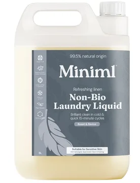 Non-Bio Laundry Liquid Refill - Refreshing Linen - 5L - 165 Washes - Miniml - FashionsVida