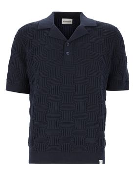 The structured knit Polo male