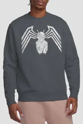 Venom Emblem Sweatshirt - Grey - Size: L