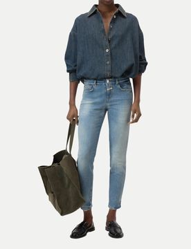 Skinny-Fit Jeans Baker Blau 27/32