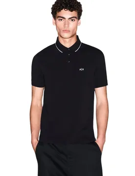 Herren Polo Schwarz 512121