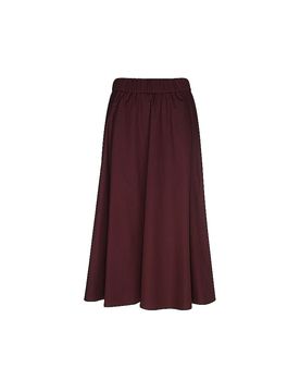 Midirock dunkelrot 40 damen
