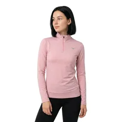 Core Impulse Half Zip Long Sleeve T-shirt Bleached Mauve XS Women