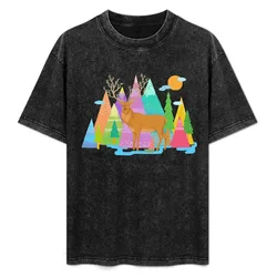 Love deer T-Shirt Big Size Simple T-Shirt