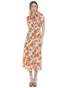 Relish vestito lungo fiori Miwako