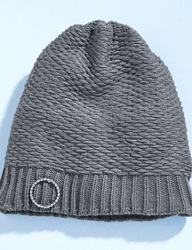 Pagen Strickmütze grau