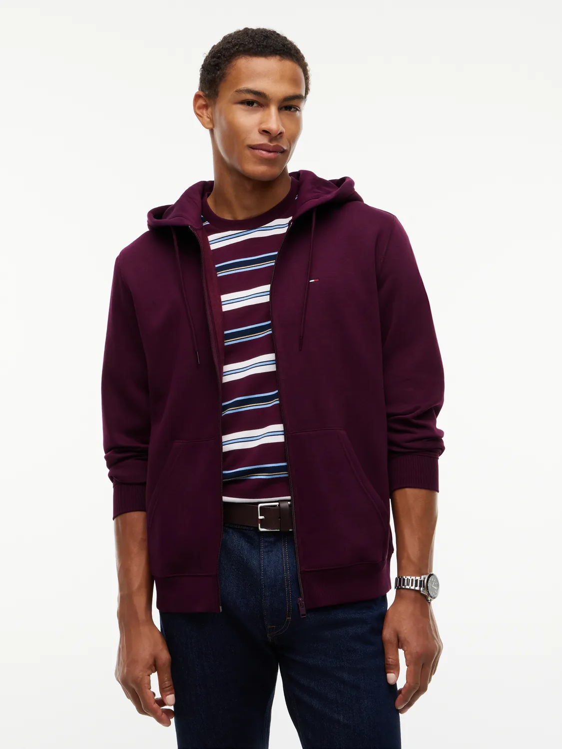 TJM REG S FLAG ZIP THRU EXT male - L - FashionsVida