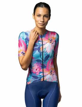 Maglia da ciclismo da donna Jardin multicolore L - Alé - FashionsVida