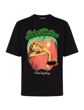 DOLCE&GABBANA T-shirts Herren Schwarz 48 Herren - Dolce & Gabbana - FashionsVida